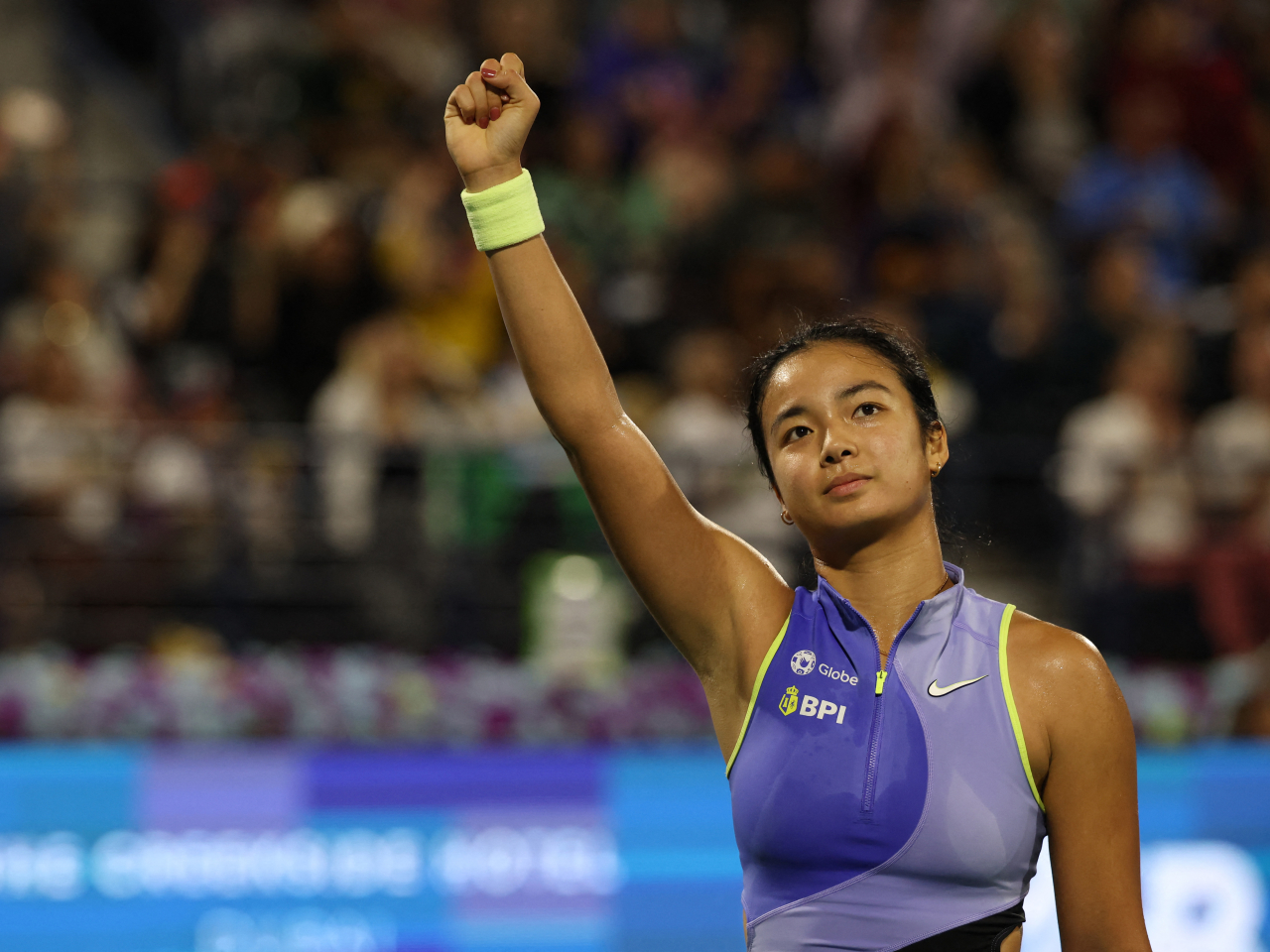 Filipina rising sensation Alexandra Eala was leading in the second set when Gauff retired injured. Photo: Reuters