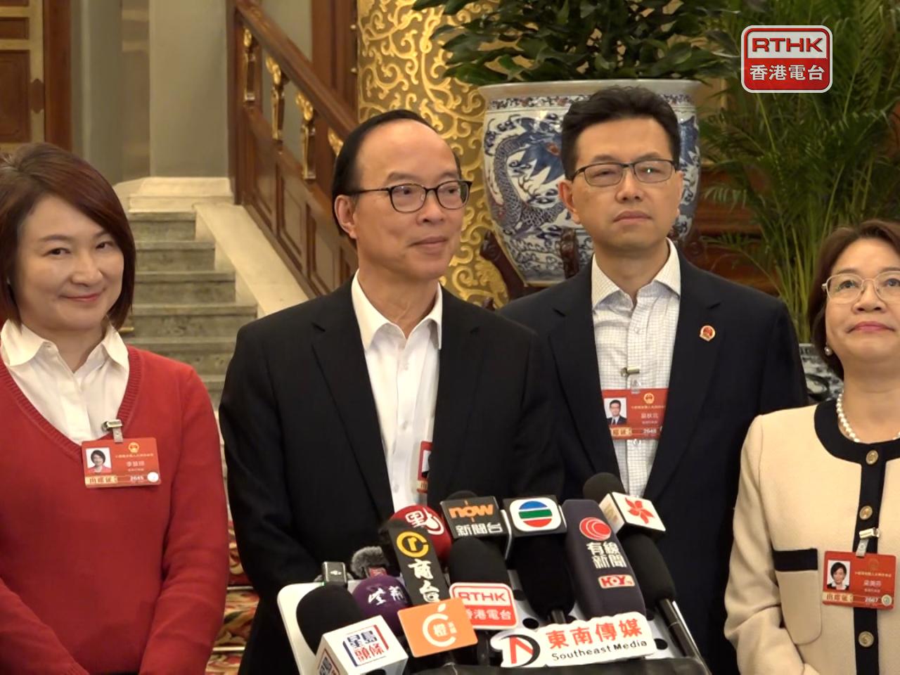 馬逢國表示，在人大對外交往工作方面，近年較少香港代表參與，香港應可積極扮演角色，因為有國際網絡和語言能力。(陳韋承攝)