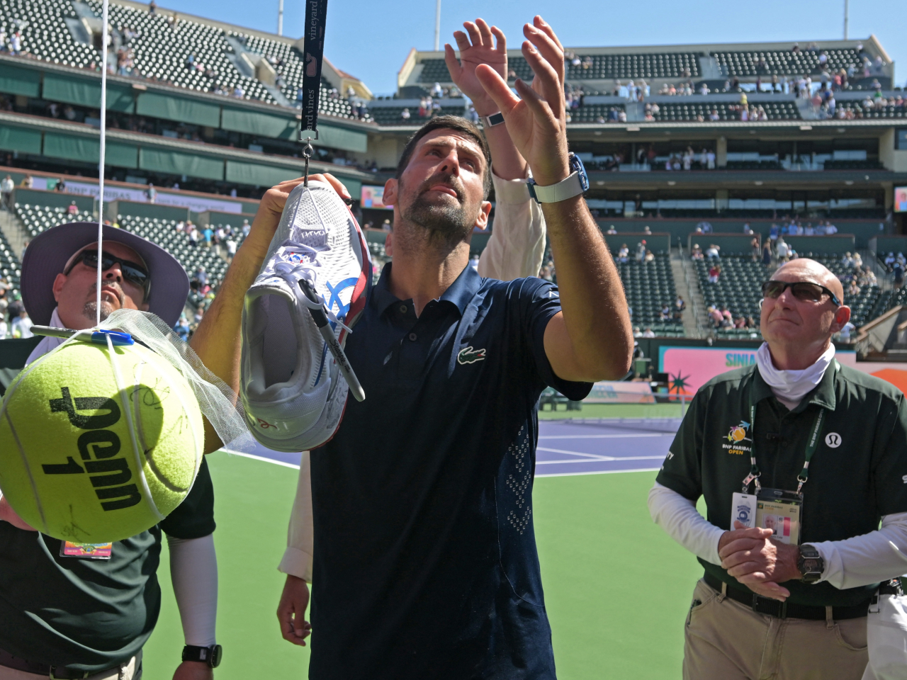 祖高域自2017年以來首次在印第安韋爾斯網球賽晉級16強。（路透社）