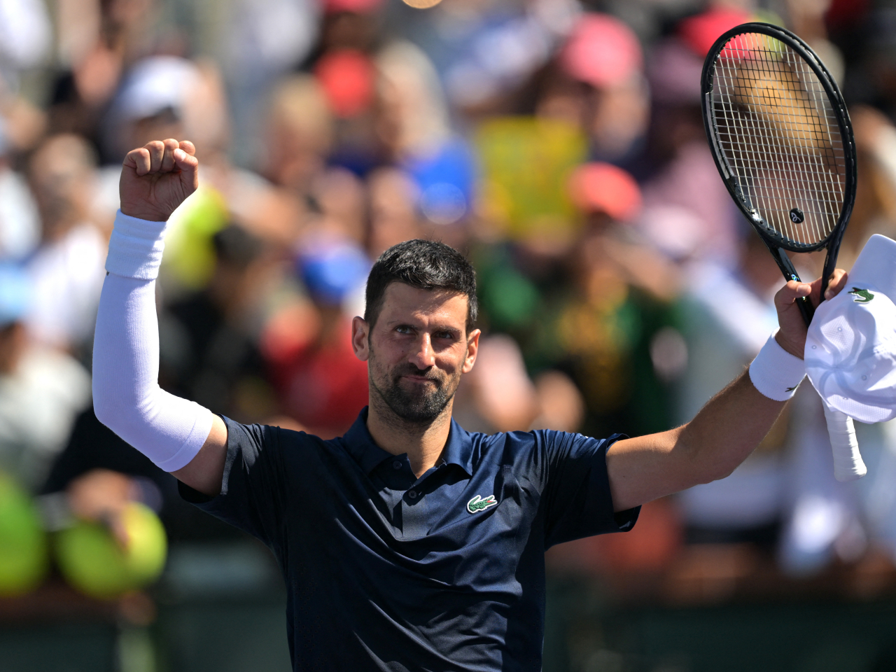 Djokovic ended a nine-year last 16 drought by downing home favourite Aleksandar Kovacevic. Photo: Reuters