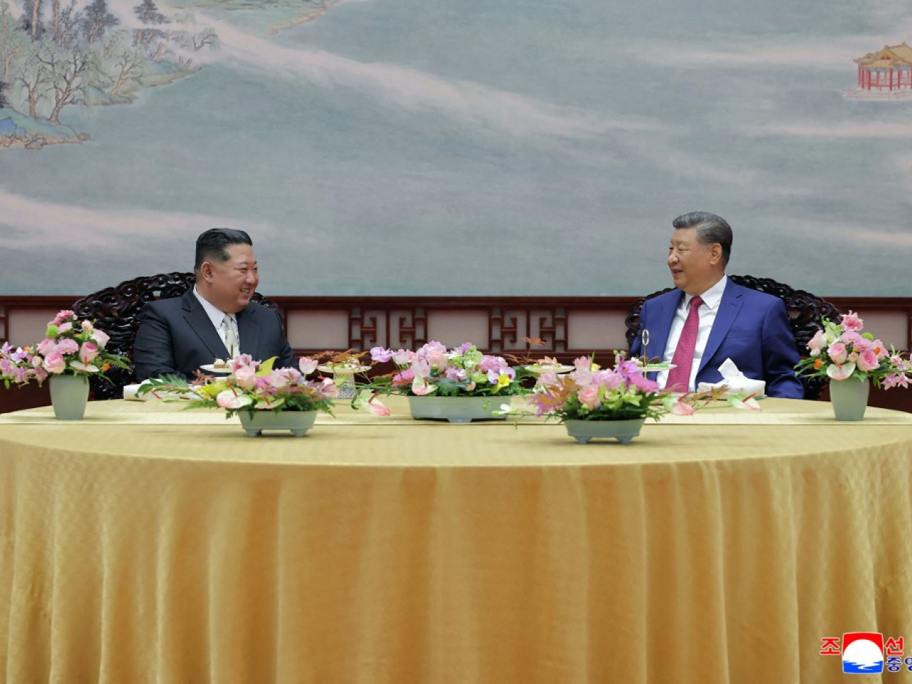 金正恩致電中國國家主席習近平，感謝對方祝賀他再次被推舉為勞動黨總書記。(法新社資料圖片)