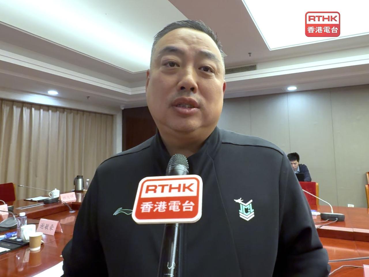 劉國梁說，世界乒乓球職業大聯盟總決賽去年在紅館舉行，反應理想，今年冀移師到更大場館舉行。（陳曉筠攝）