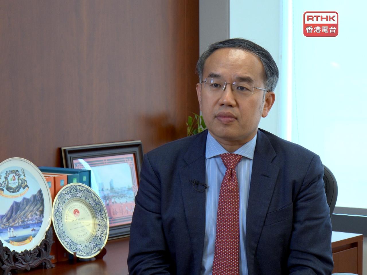 許正宇強調，環顧全球，通過發債支持基建發展是國際普遍做法。（港台圖片）