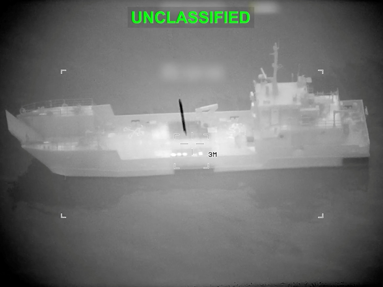 美軍中央司令部表示，美軍星期二在霍爾木茲海峽附近消滅多艘伊朗海軍艦艇。（路透社）