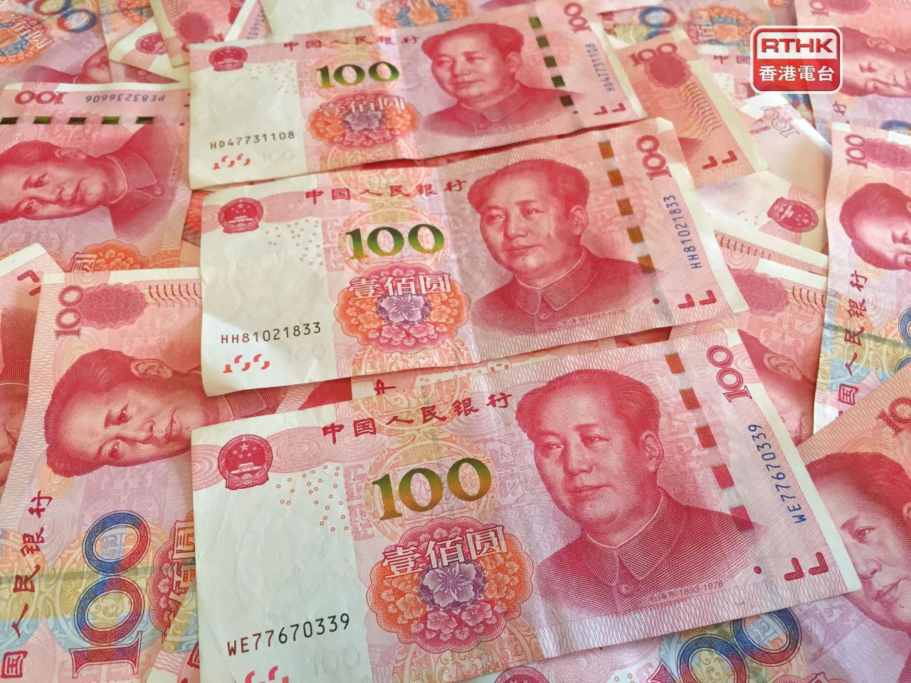 人民幣收市報6.87兌1美元，較上日升18點子，創近兩周新高。（港台圖片）