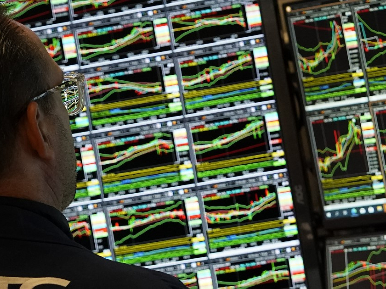 美股走勢不一，道指跌289點，納指升19點。（法新社資料圖片）