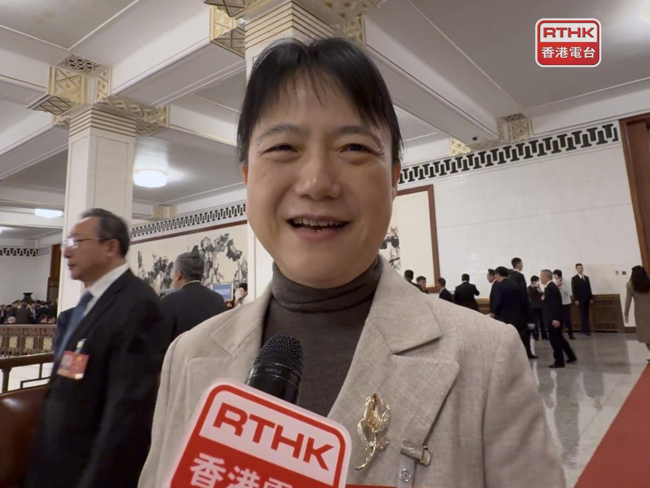 廣東省民政廳廳長張晨說，粵港養老標準正在互通，香港很多長者祖籍廣東，期望可以擴大計劃至廣東省更多城市。（陳曉筠攝）