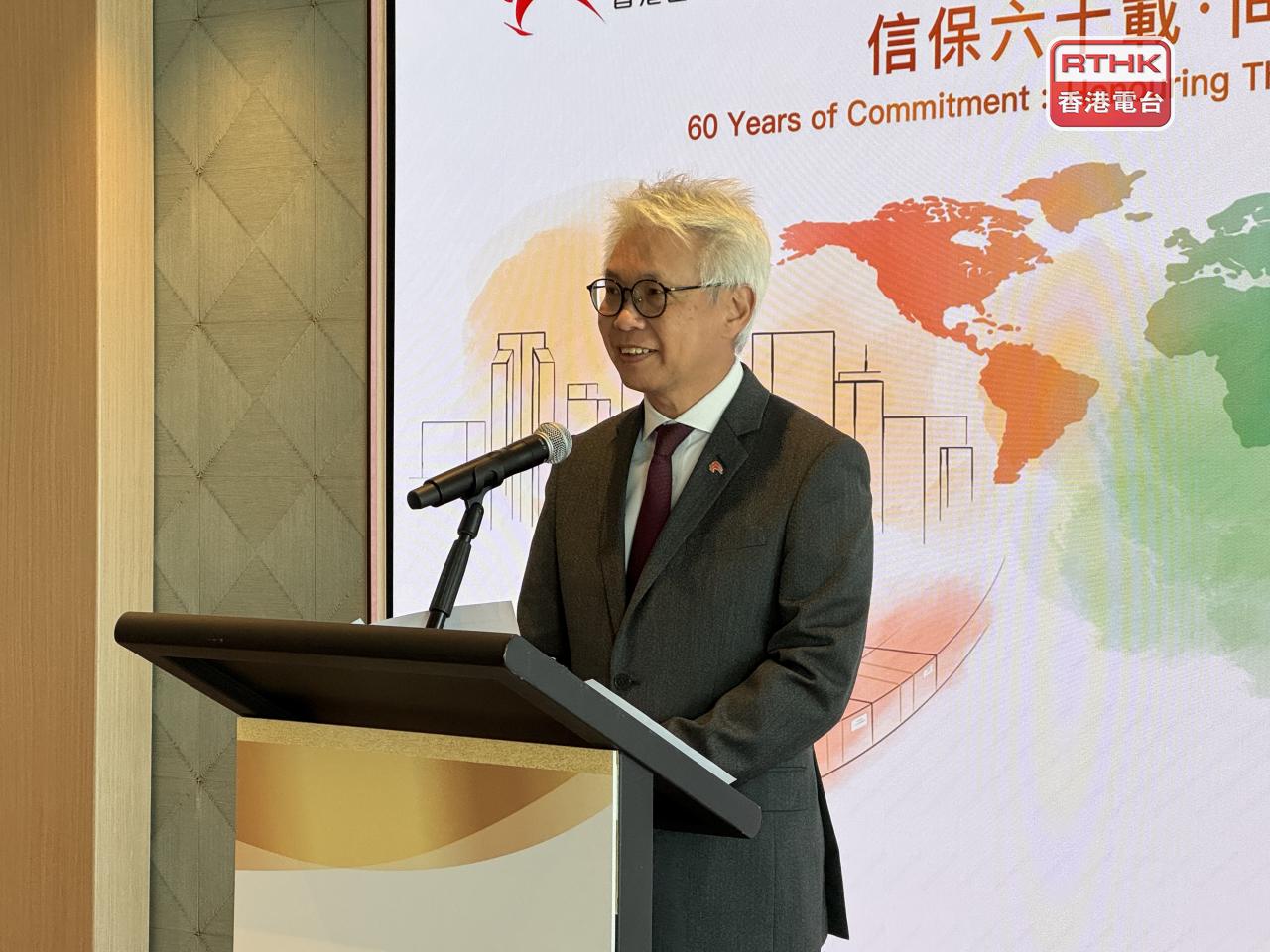 趙民忠稱未有計劃調整中東保費，已有中東保單會繼續承保 。（張詩民攝）