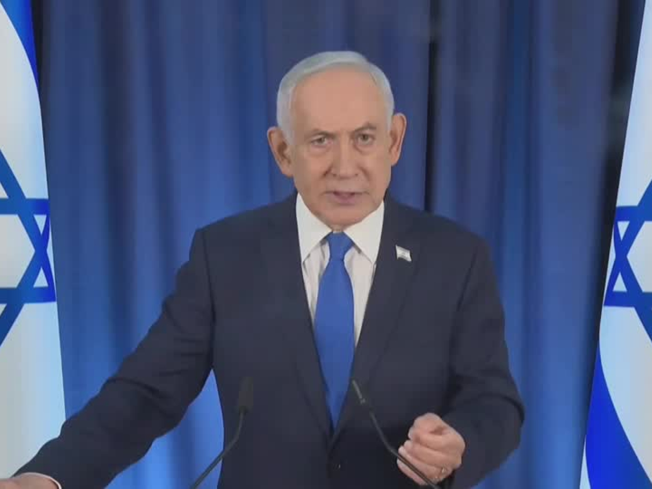 內塔尼亞胡對穆傑塔巴發出隱晦的死亡威脅，指不會替恐怖組織領導人提供保險。（路透社）