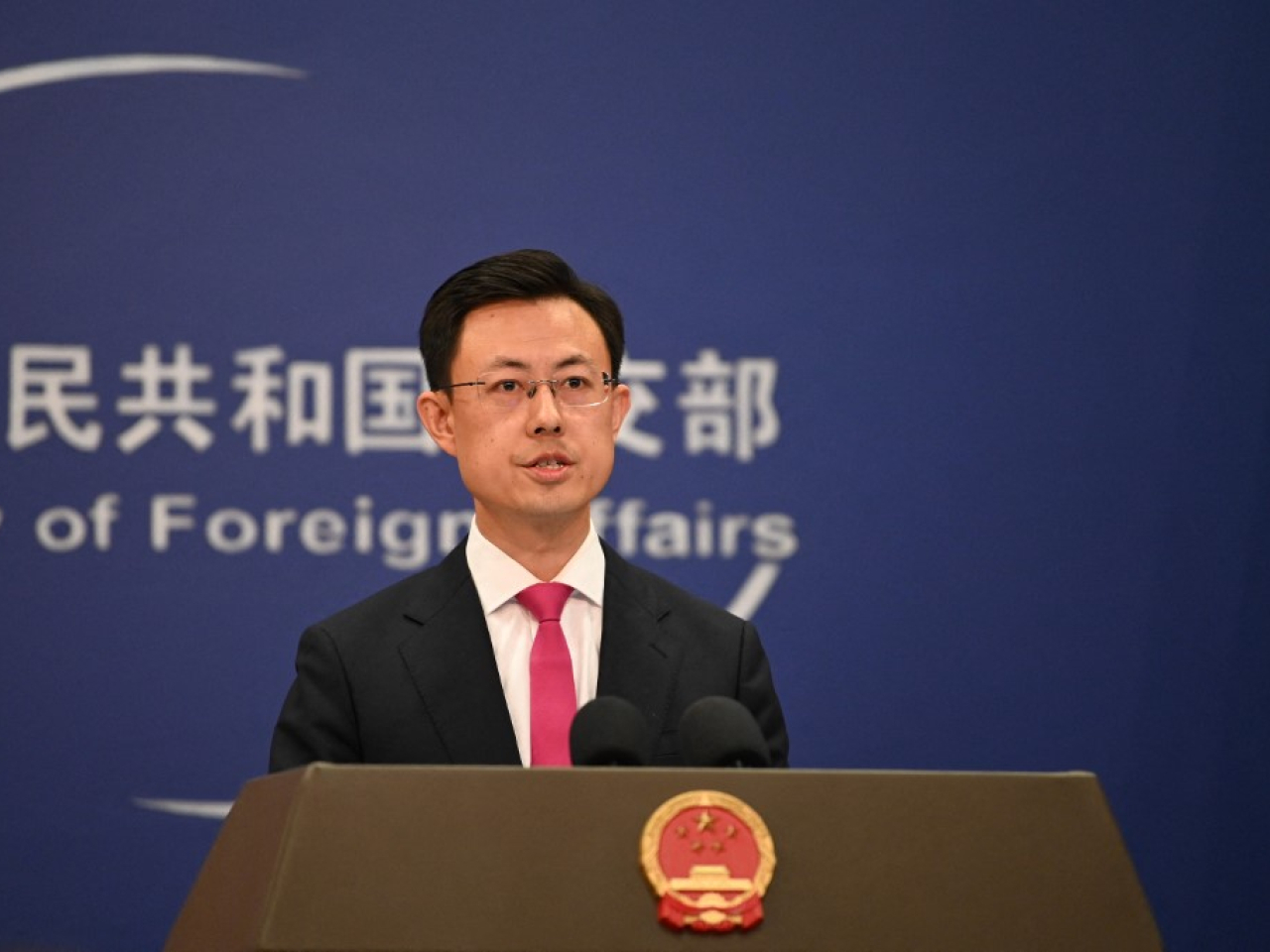 外交部發言人郭嘉昆重申，美方應該停止對台軍售，以實際行動維護中美關係穩定發展以及台海和平穩定。（法新社資料圖片）