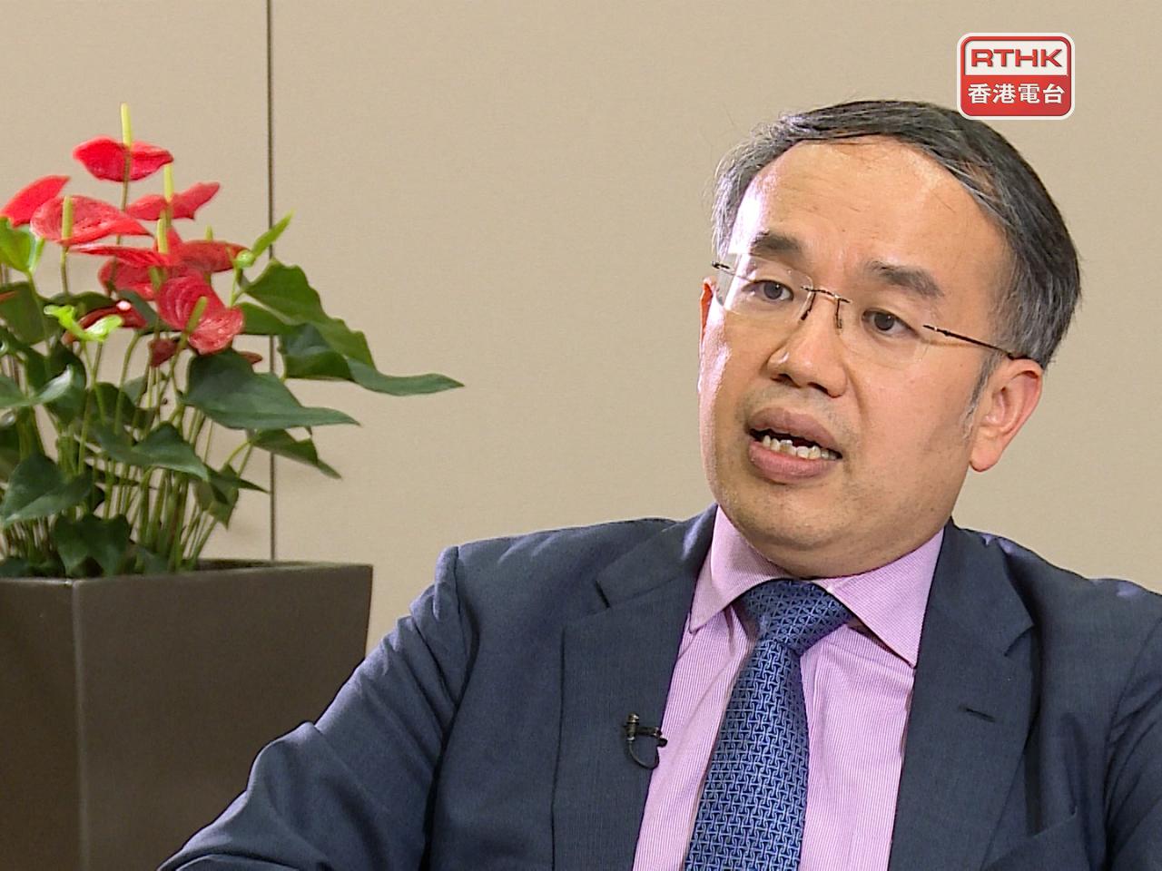 許正宇表示，香港市場目前運作暢順，政府作為監管者，會確保結算、交易等暢順。（港台圖片）