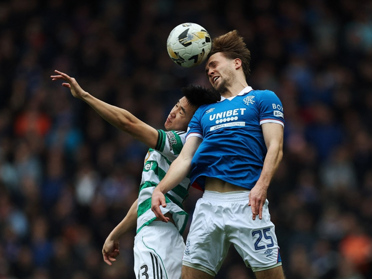 Tuur Rommens scored the only goal of the game as Rangers closed the gap at the top of the Scottish Premiership table. File photo: Reuters