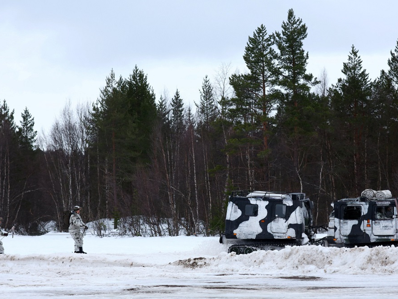 14 countries are currently taking part in the Cold Response exercise. Photo: Reuters