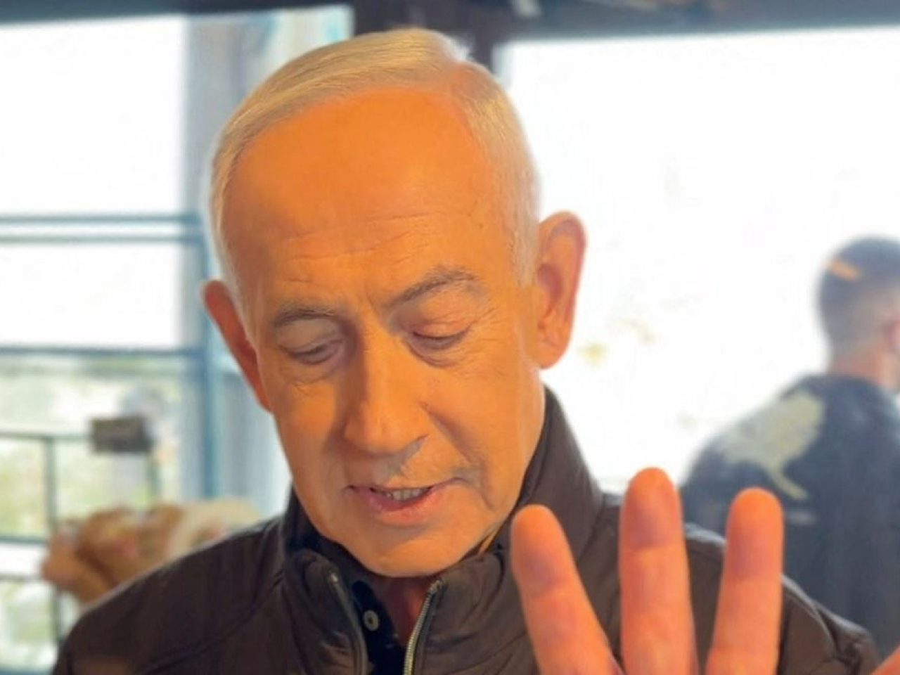 Israeli PM Benjamin Netanyahu cracks a joke about rumours he is dead. Photo: Reuters