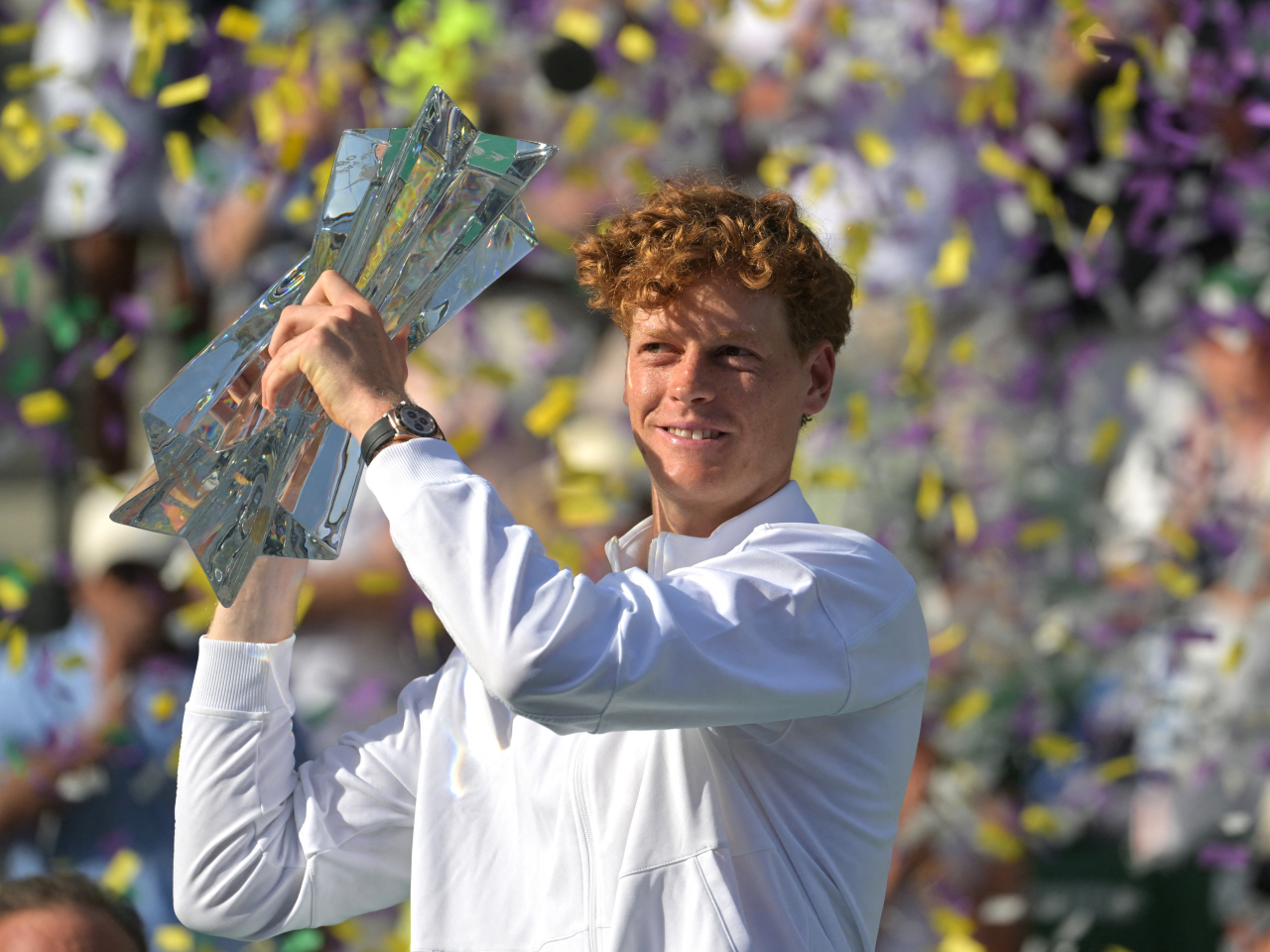 Sinner is the youngest-ever player to win all major hard-court events at just 24 years old. Photo: Reuters