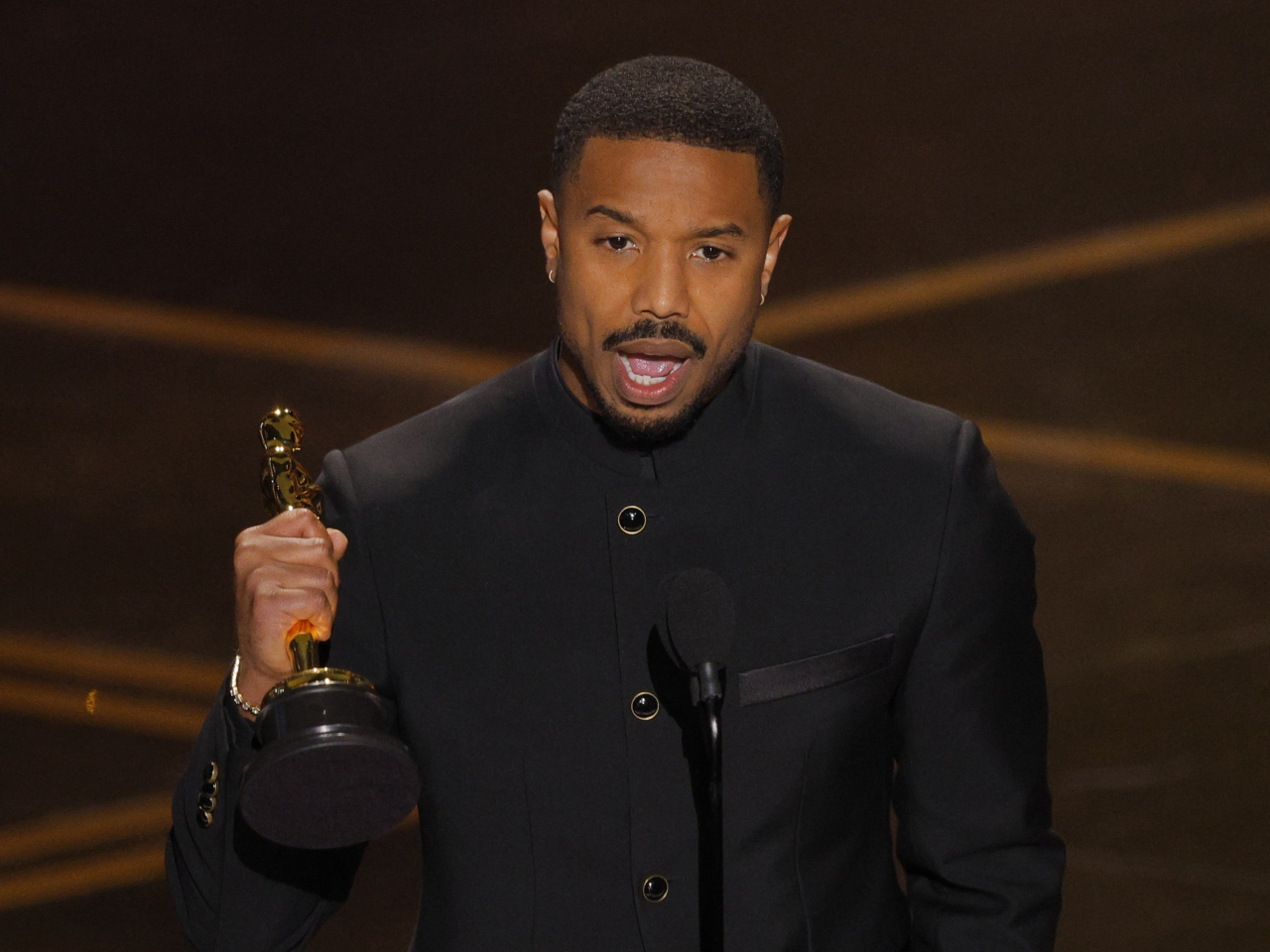 奧斯卡影帝由《罪人們》的米高B佐敦奪得。（路透社）