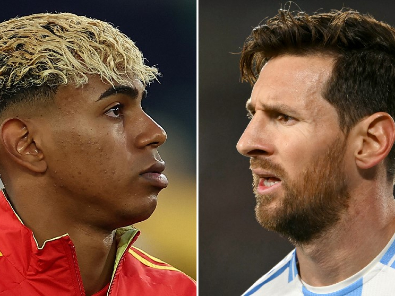 球迷熱切期待也馬（左）能與美斯同場獻技。（法新社資料圖片）