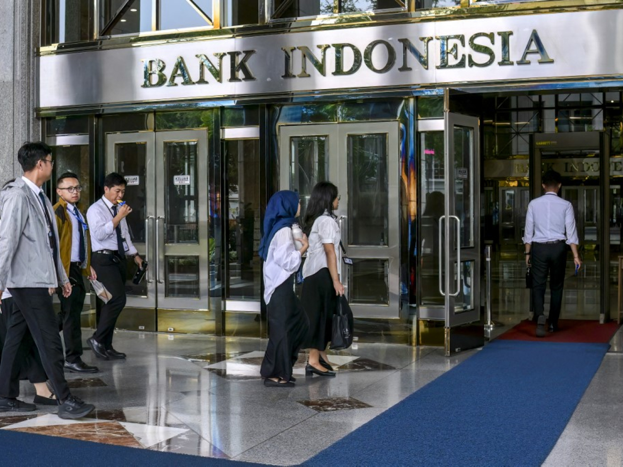 印尼央行維持利率不變。（法新社資料圖片）