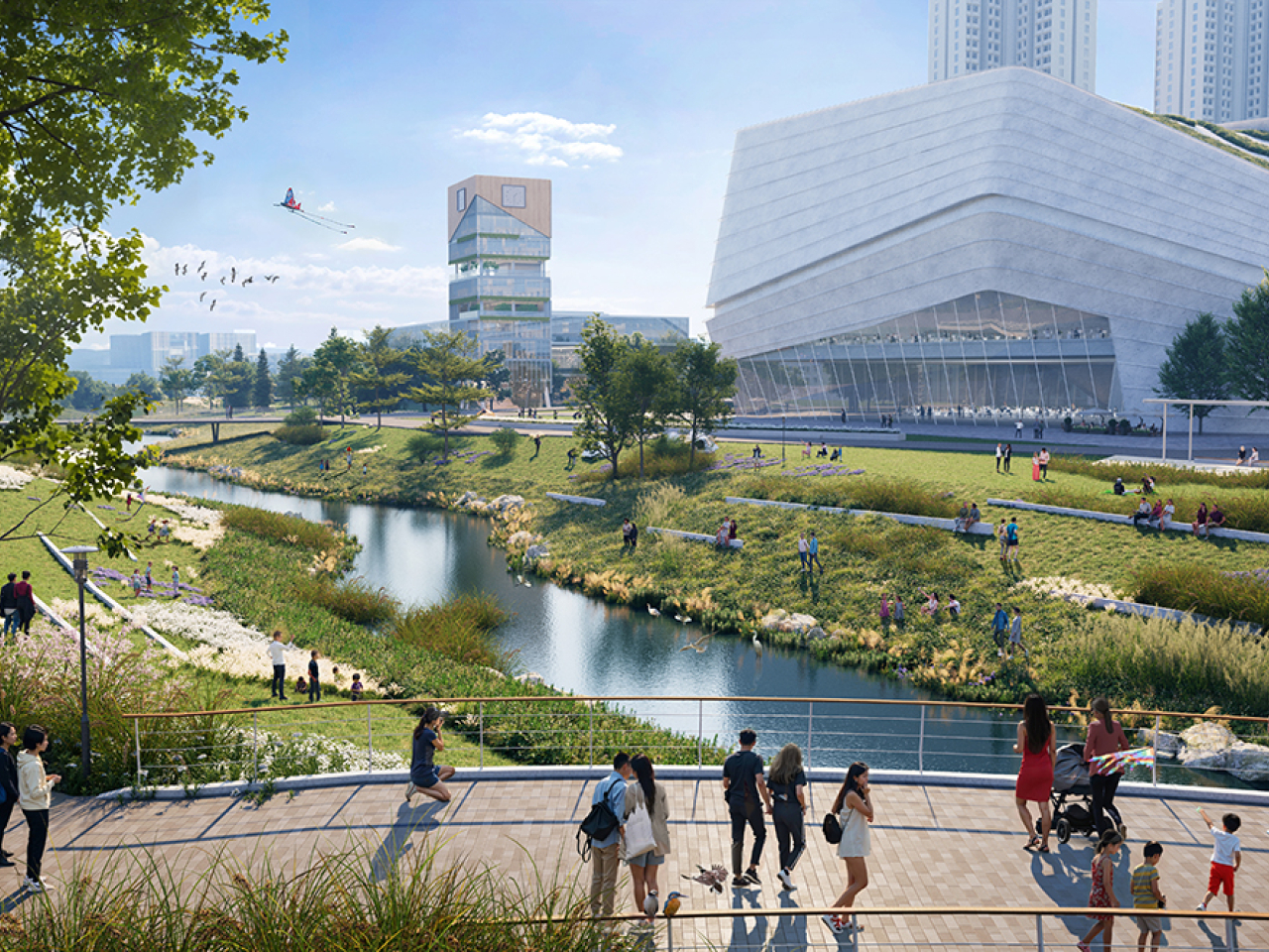 政府建議先為河套香港園區的人員流訂立附屬法例，便利連接河套合作區港深兩個園區的連接橋人員流動。（北部都會區）