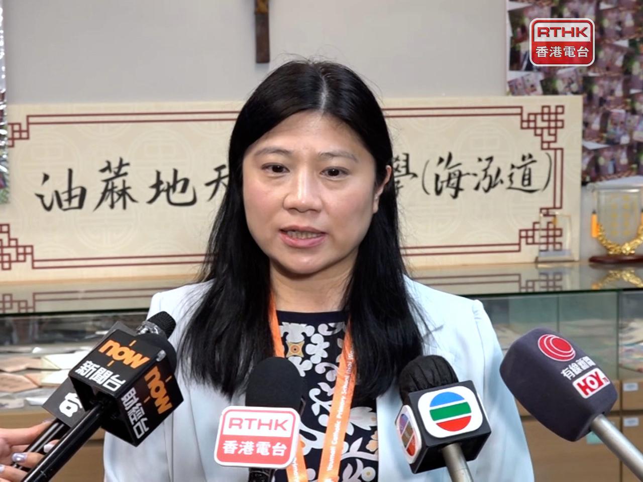 陳淑儀表示，隨著適齡學童人口持續減少，學界都預計會有小學「派0班」，但15間這個數目比預期稍為多。（港台圖片）