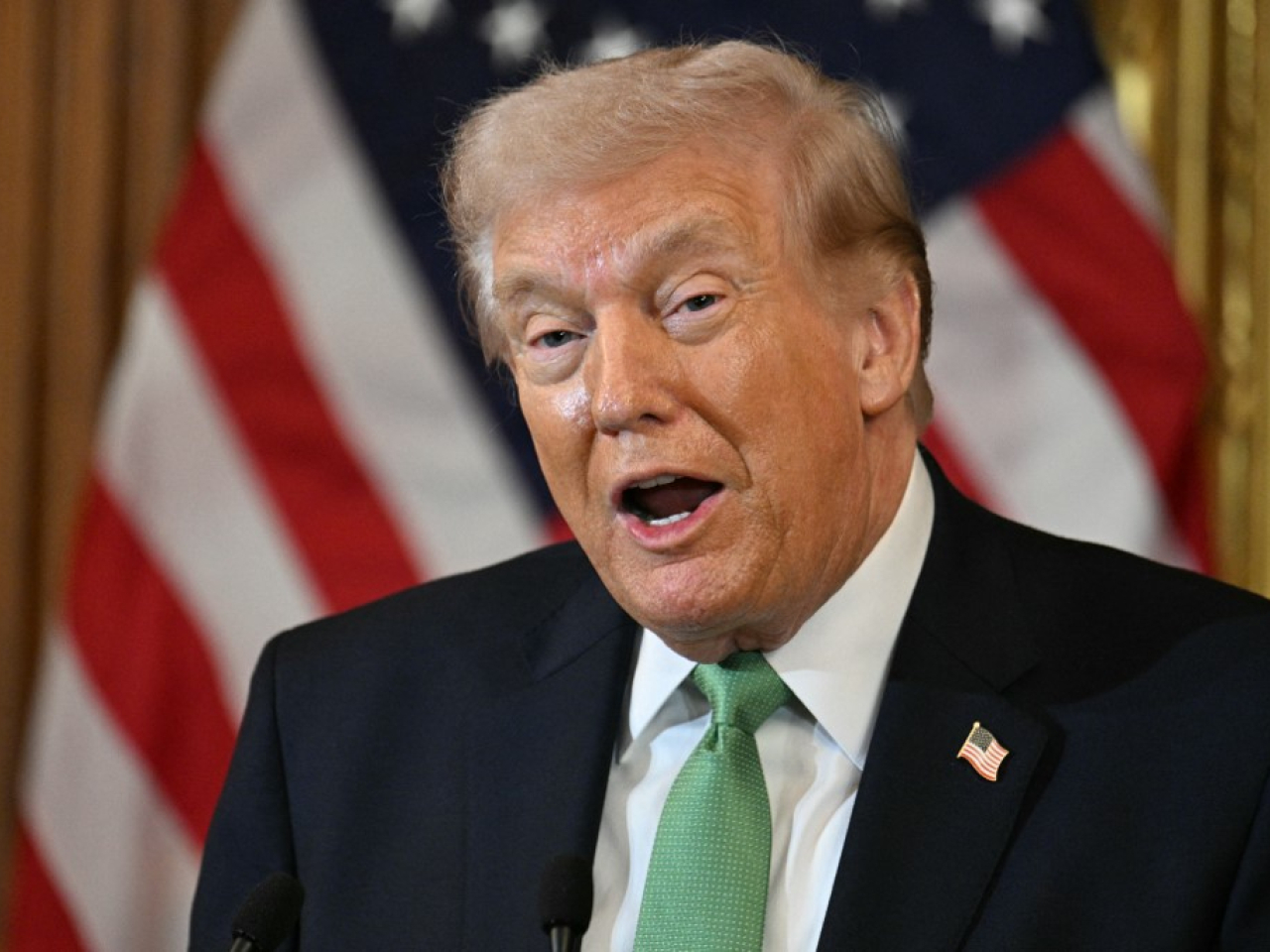 特朗普重申伊朗在各個方面都遭到毀滅性打擊。（法新社）