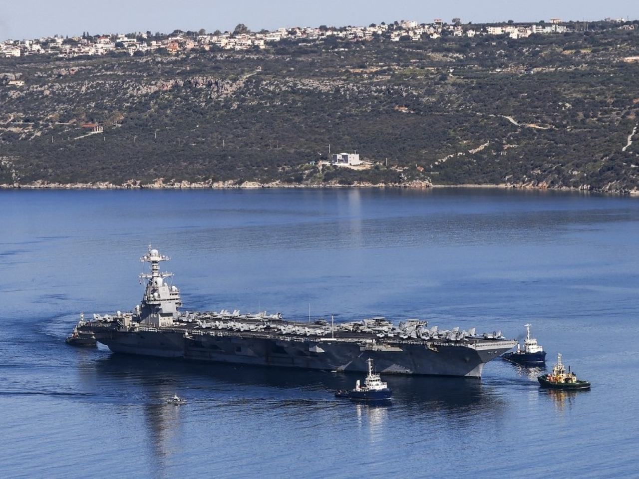 福特號已連續在海上服役2百多日。 （法新社資料圖片）