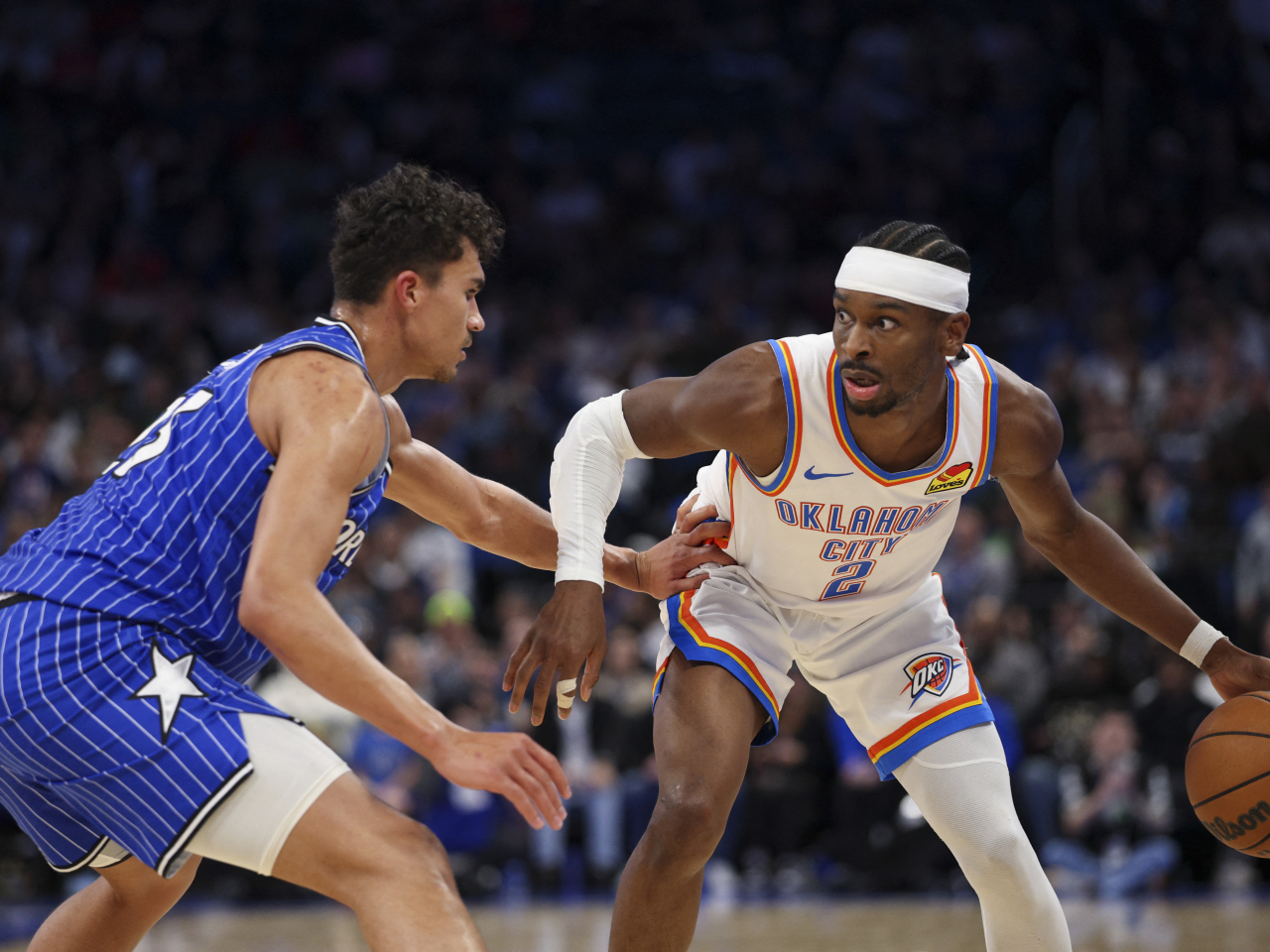 Reigning MVP Shai Gilgeous-Alexander poured in 40 points in Oklahoma City's ninth straight win. Photo: Reuters