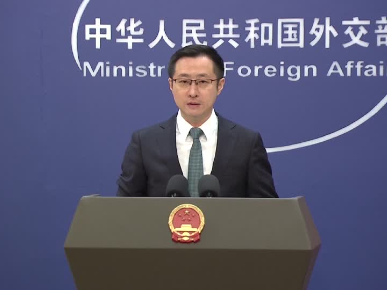 林劍說，元首外交對中美關係發揮著不可替代的戰略引領作用。（路透社）