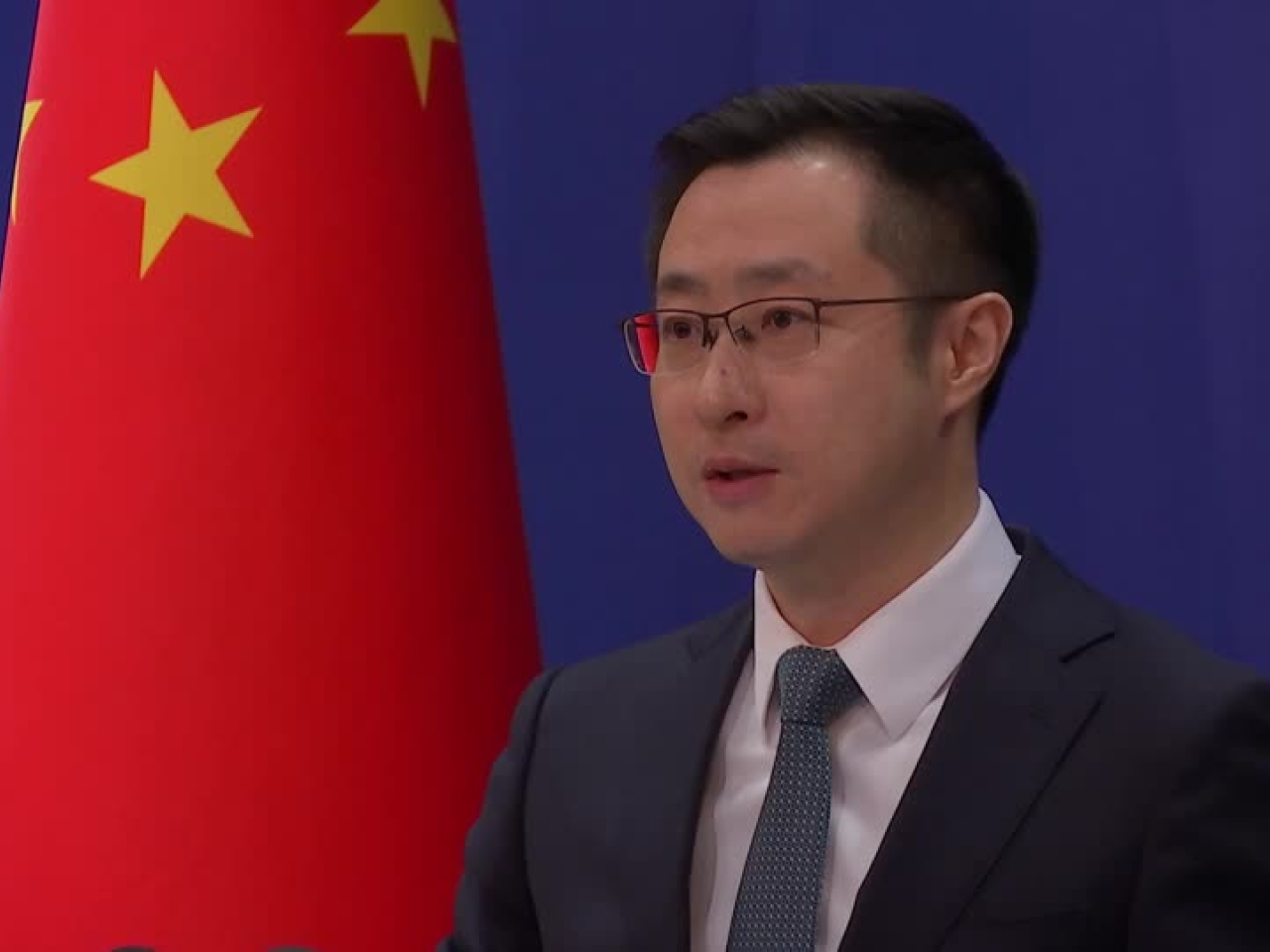 林劍批評，賴清德當局美化日本侵略殖民台灣，是對歷史的褻瀆和對民族的背叛。（路透社）