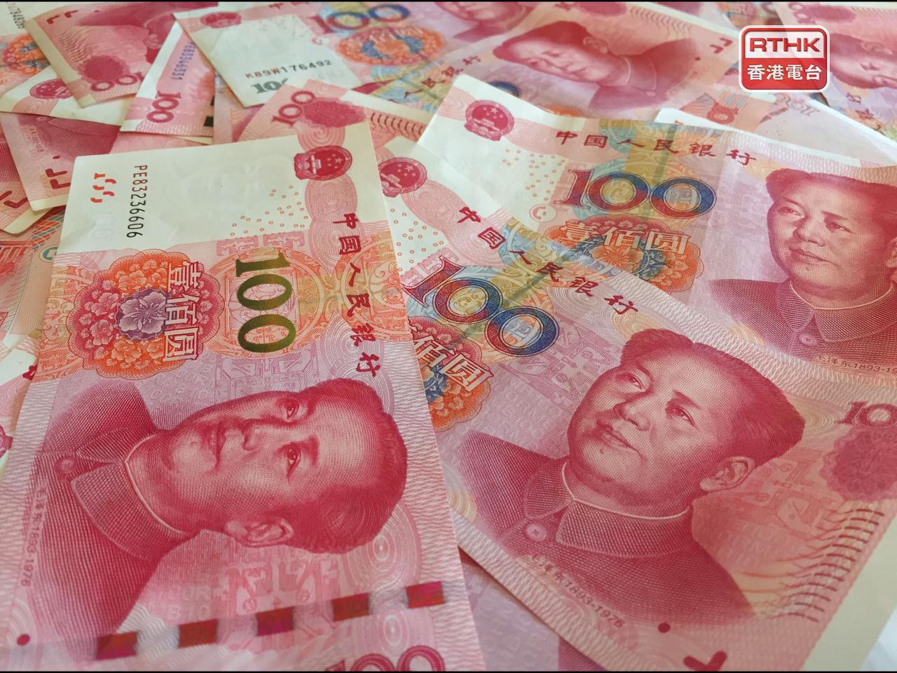 在岸人民幣創近1星期新高，收報6.8762兌1美元，較上日收市價升115點子。（港台圖片）