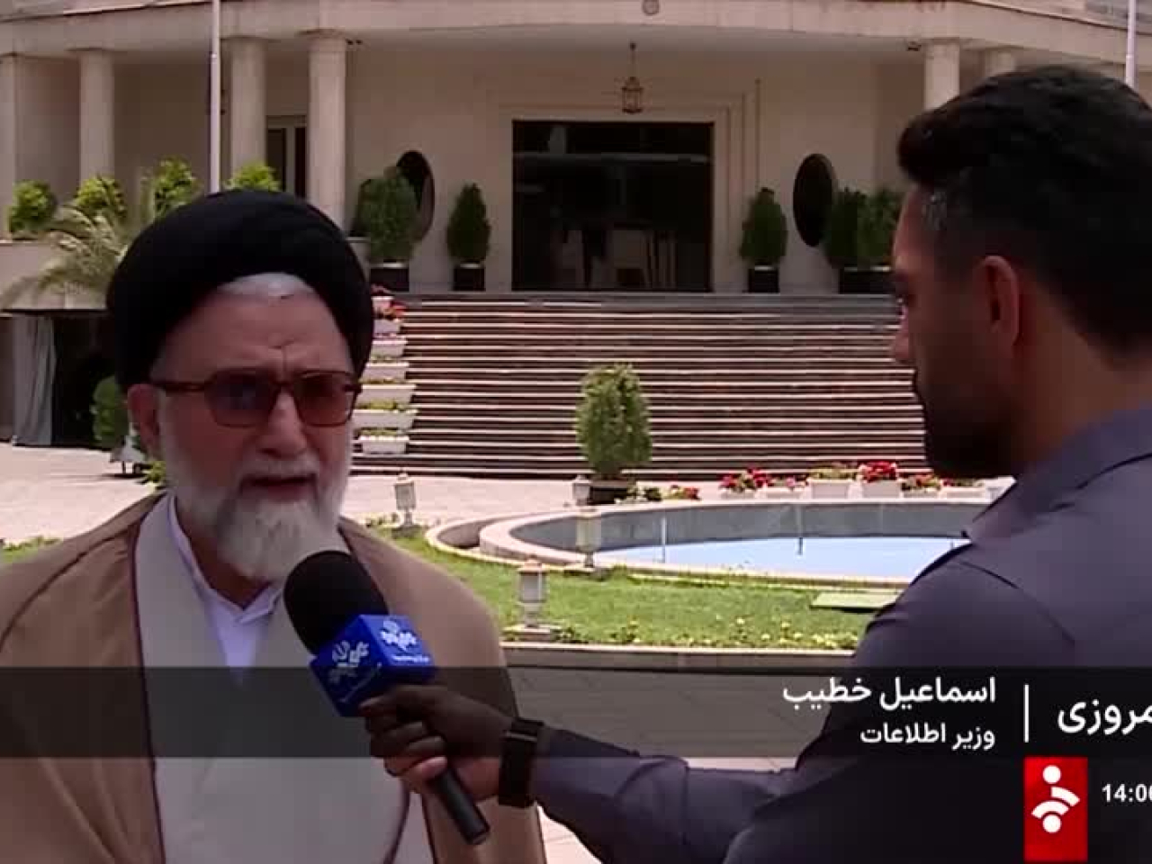 以色列國防部長卡茨說，伊朗情報部長哈提卜（左）身亡。（路透社資料圖片）