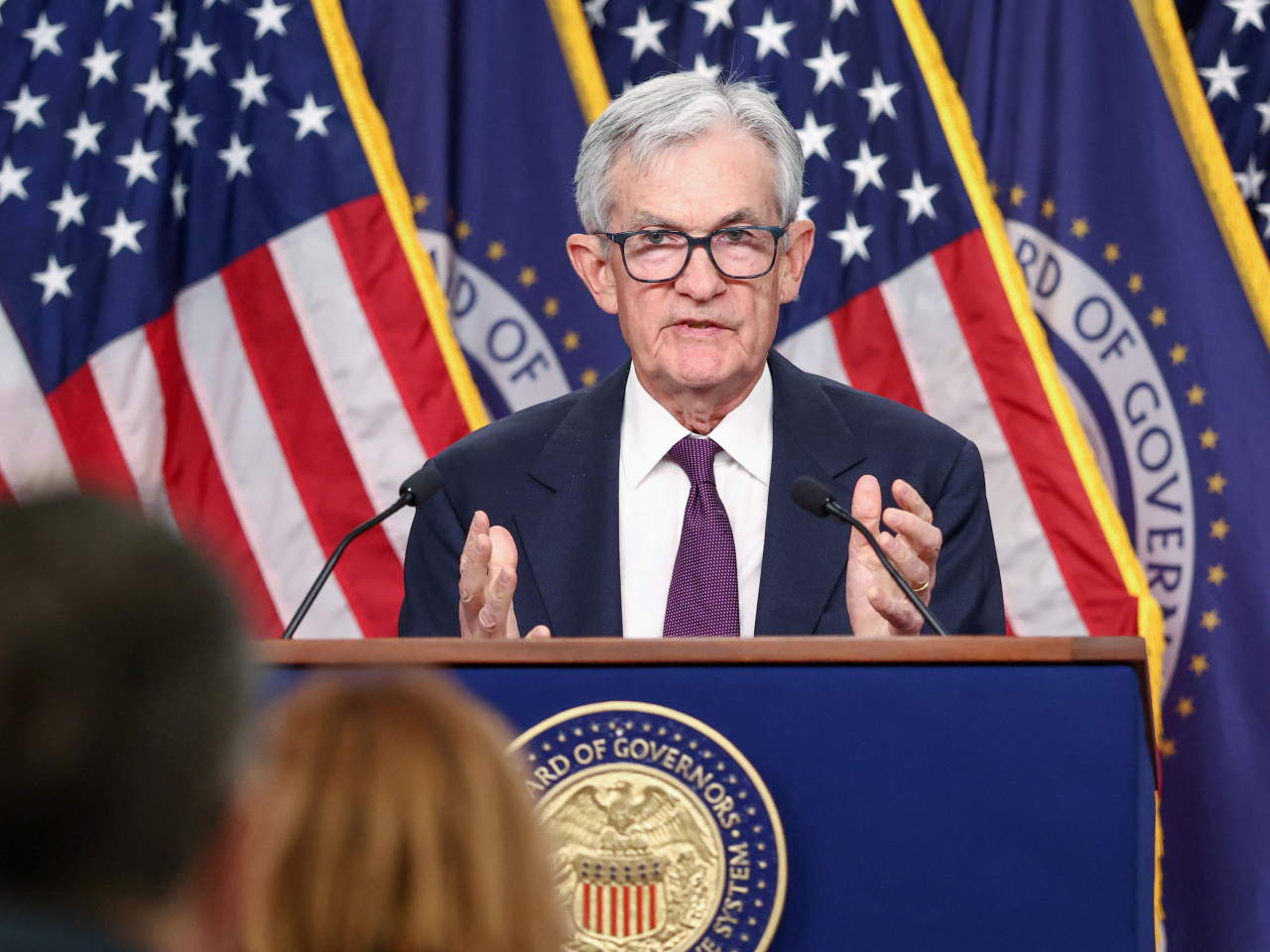 鮑威爾表示，降低通脹雖有進展，但進展不如預期，又說不會用「滯脹」來形容目前情況。（路透社）