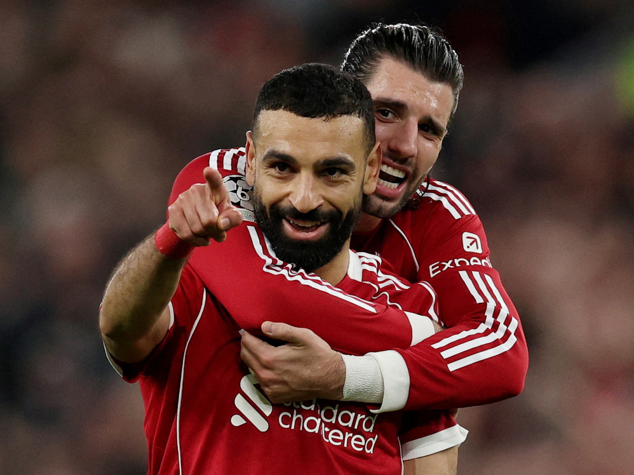 Mo Salah was among the goal-scorers in Liverpool's victory over Galatasaray. Photo: Reuters