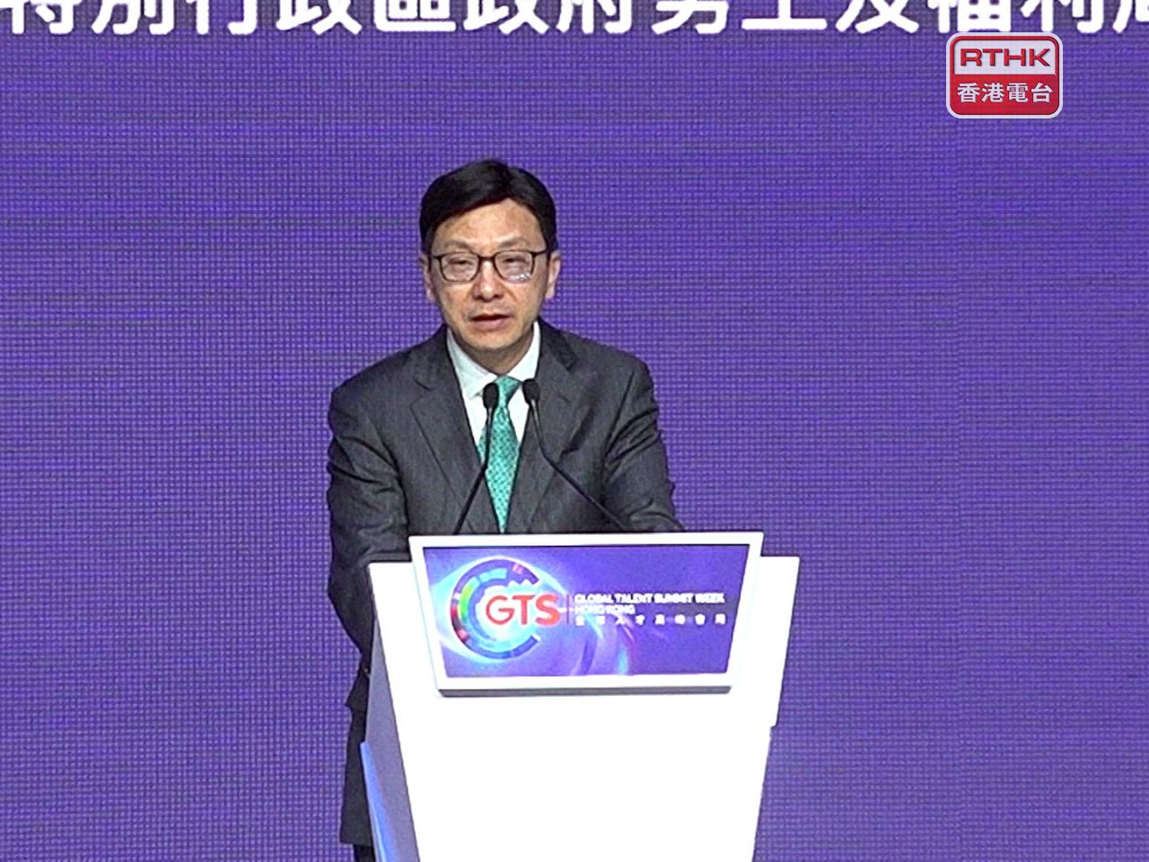 Chris Sun says nurturing local talents is equally important as making talents feel that they are valued in the SAR. Photo: RTHK