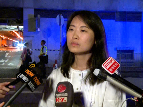 蕭倩文指據了解涉事天秤今早曾有註冊工程師作檢查