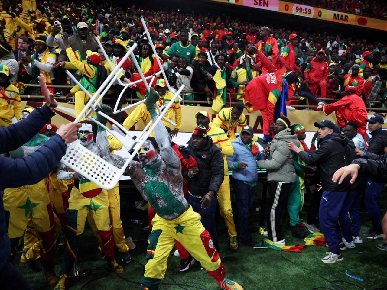The showpiece final in January was marred by chaos both on and off the pitch after hosts Morocco were awarded a penalty. File photo: Reuters