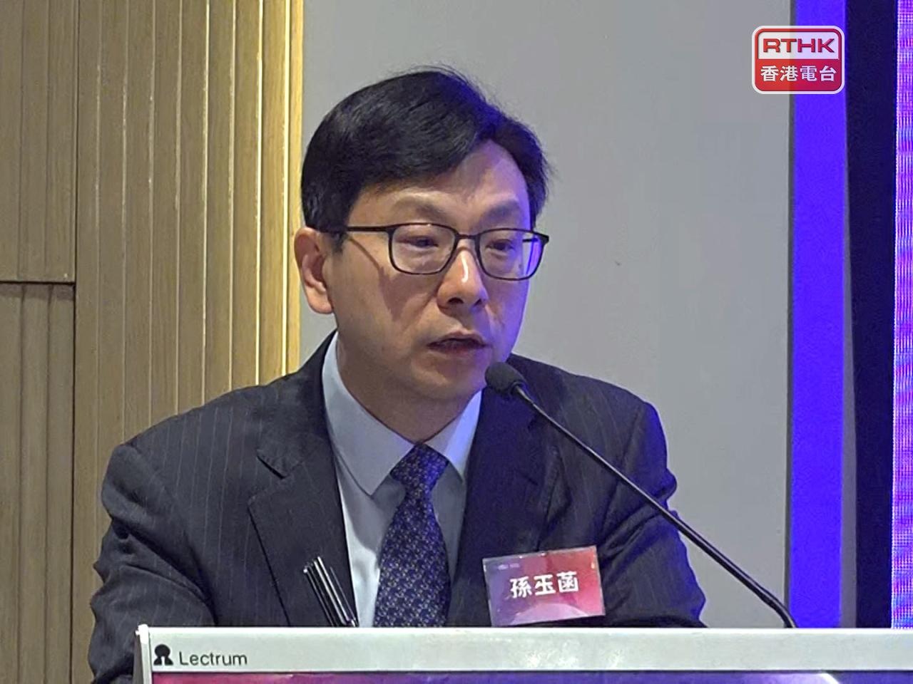 孫玉菡說香港在吸引人才方面會持續努力，這亦是對應國家「十五五」規劃對香港的要求。（郭志強攝）