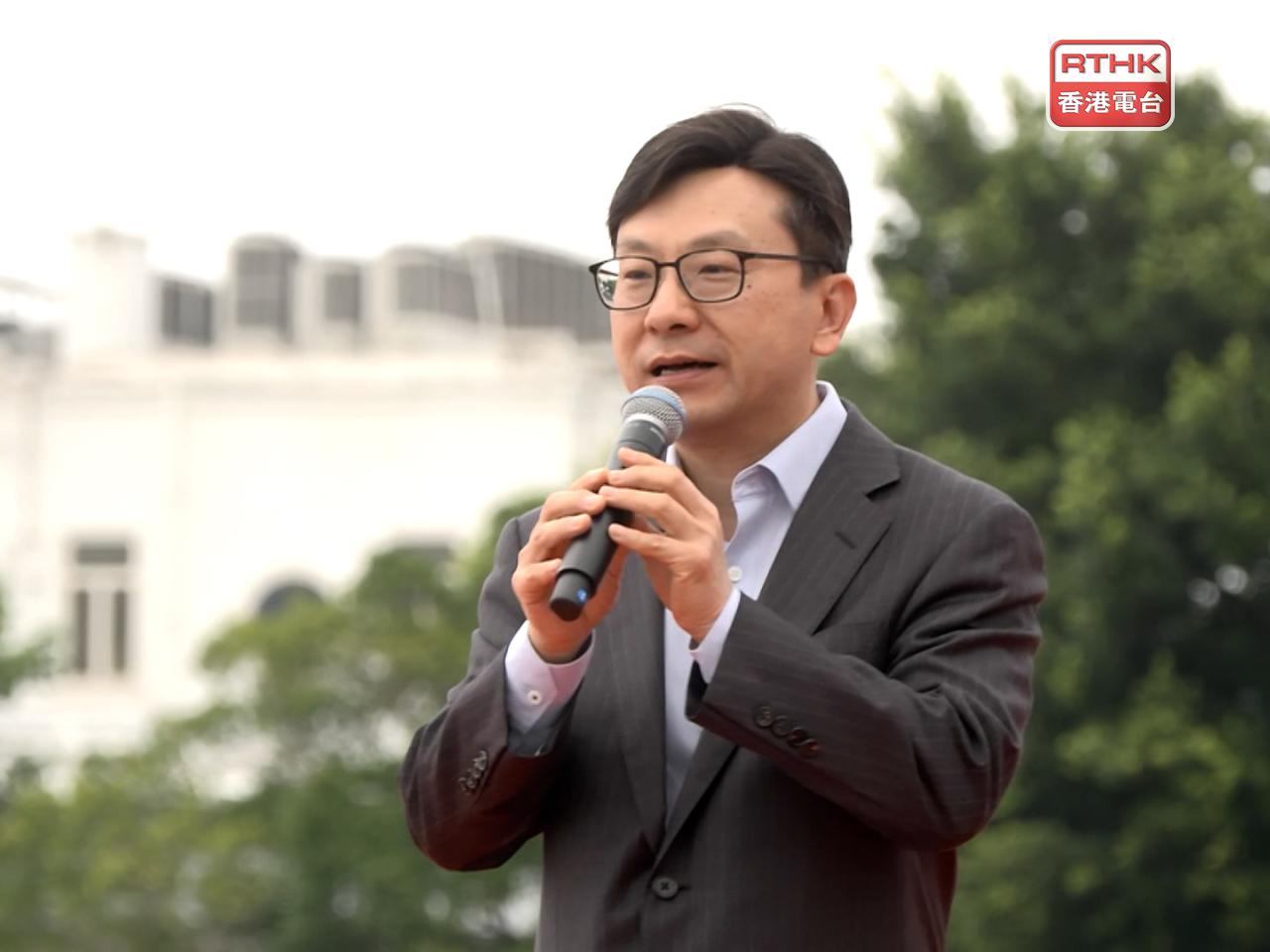 孫玉菡表示，「共融」離不開幾個主題詞，分別是尊重、欣賞和行動。（廖漢榮攝）