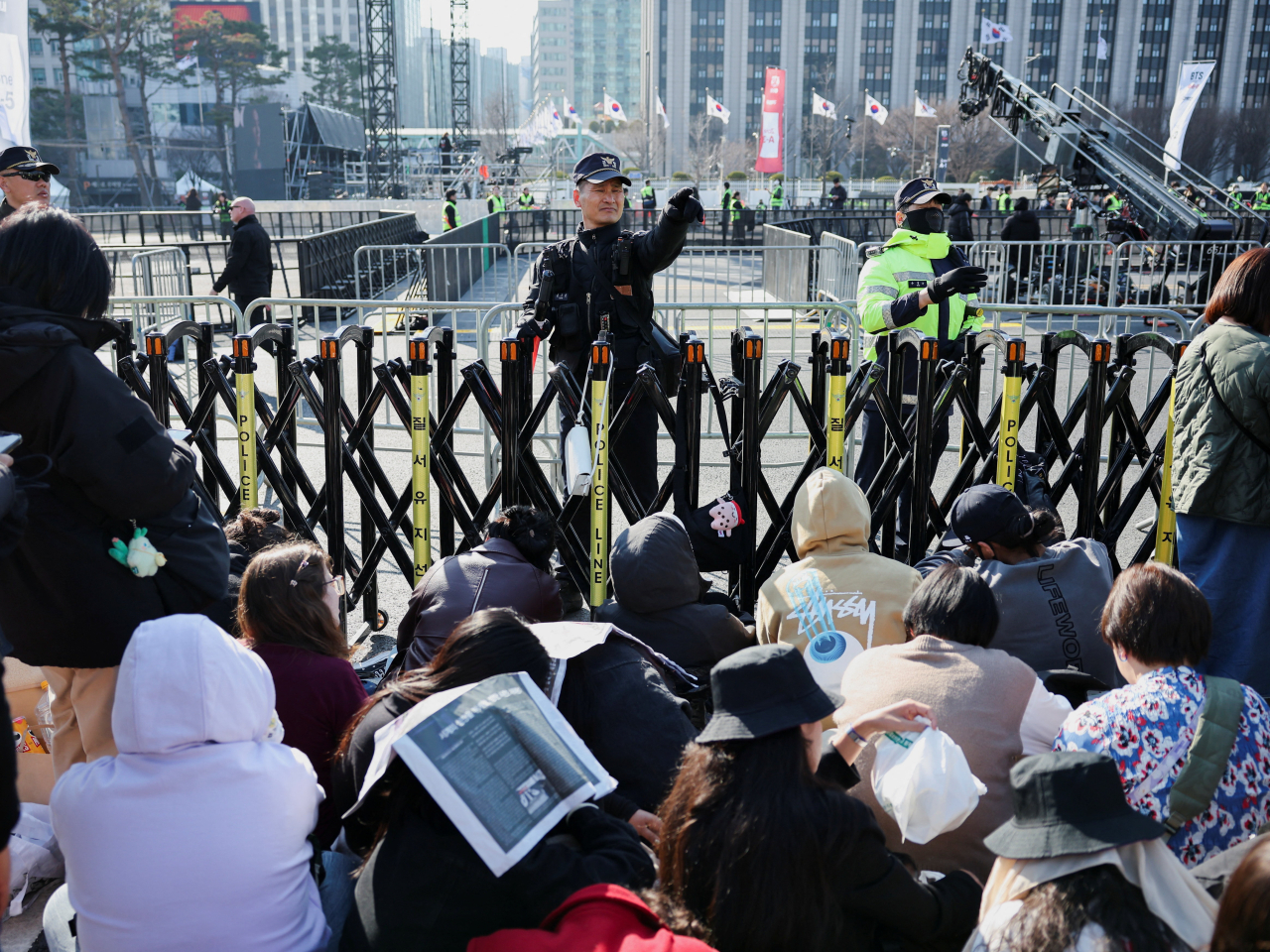 大約15000人負責保安工作，包括約6700名警員。（路透社）