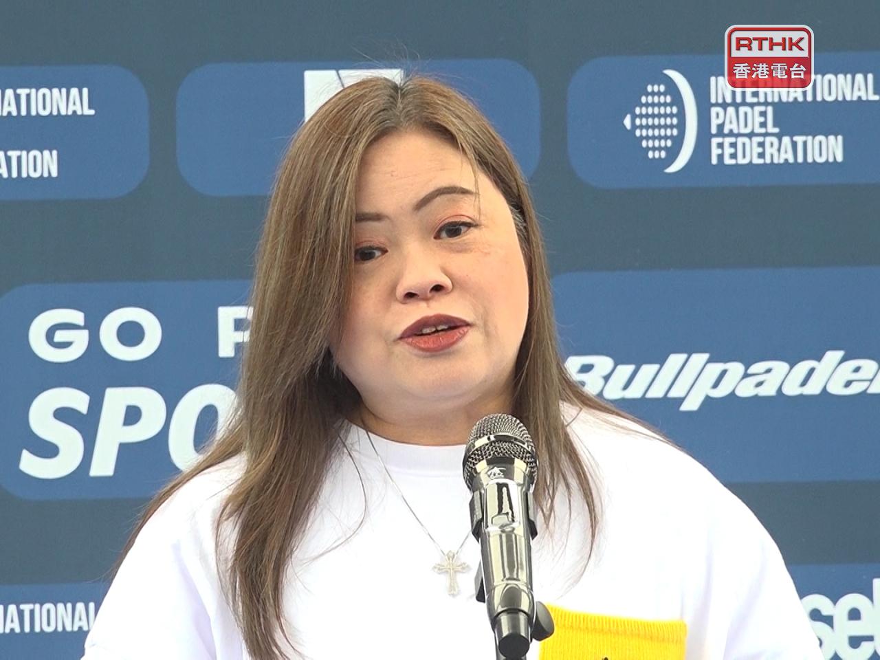 羅淑佩表示，特區政府非常支持新興運動，亦對新的體育項目有資助計劃。（郭志強攝）