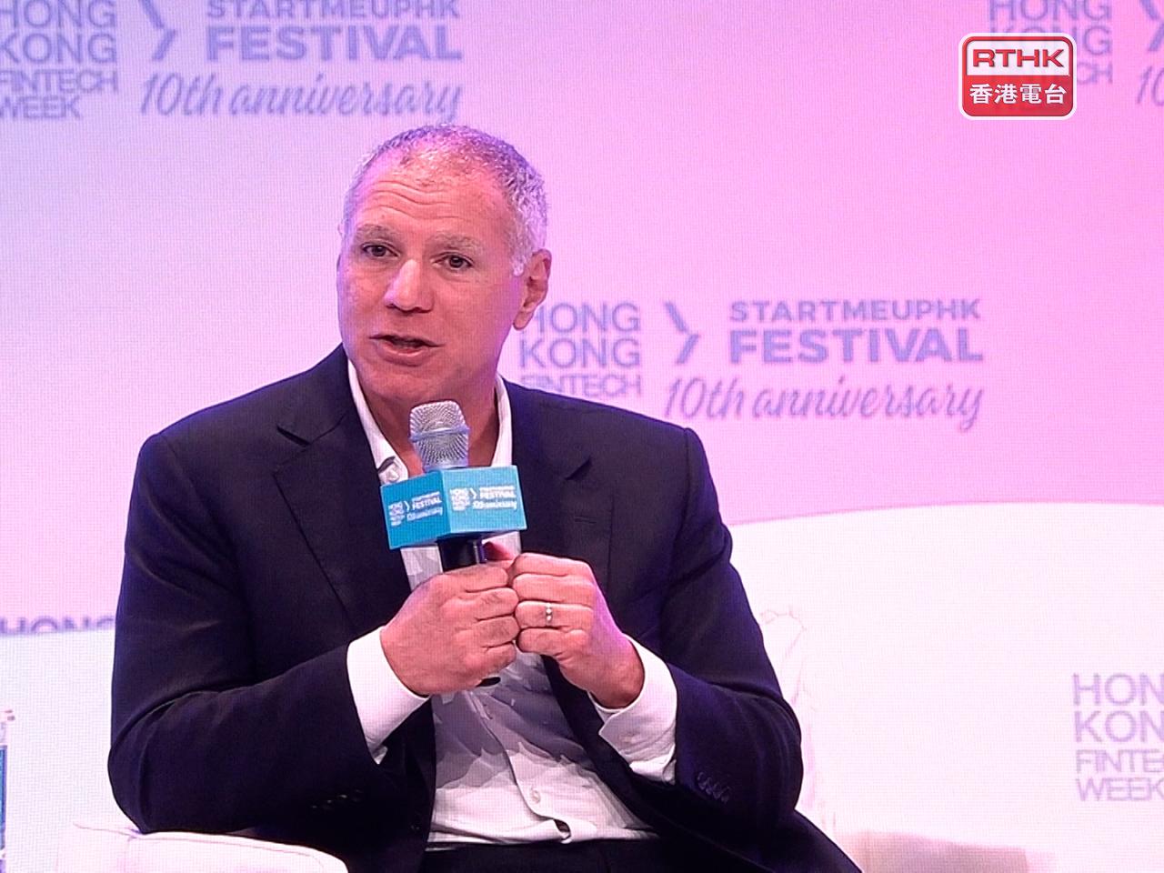 艾橋智表示，貿易格局結構變化帶來新機遇。（港台圖片）