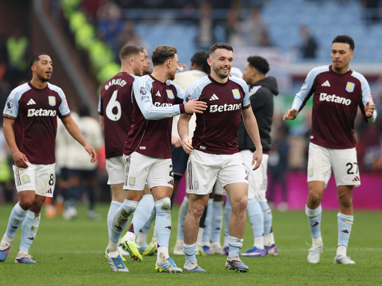 阿士東維拉主場2:0擊敗韋斯咸。（路透社）