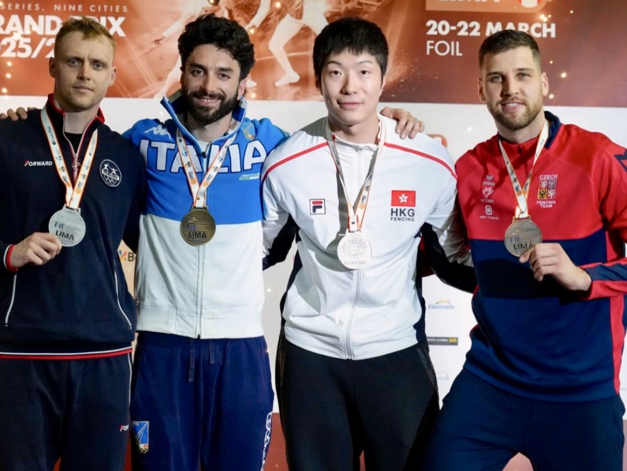 Two-time Olympic gold winner Edgar Cheung fell to Russia's Kirill Borodachev 3-15 in the semi-finals. Photo courtesy of the Fencing Association of Hong Kong, China