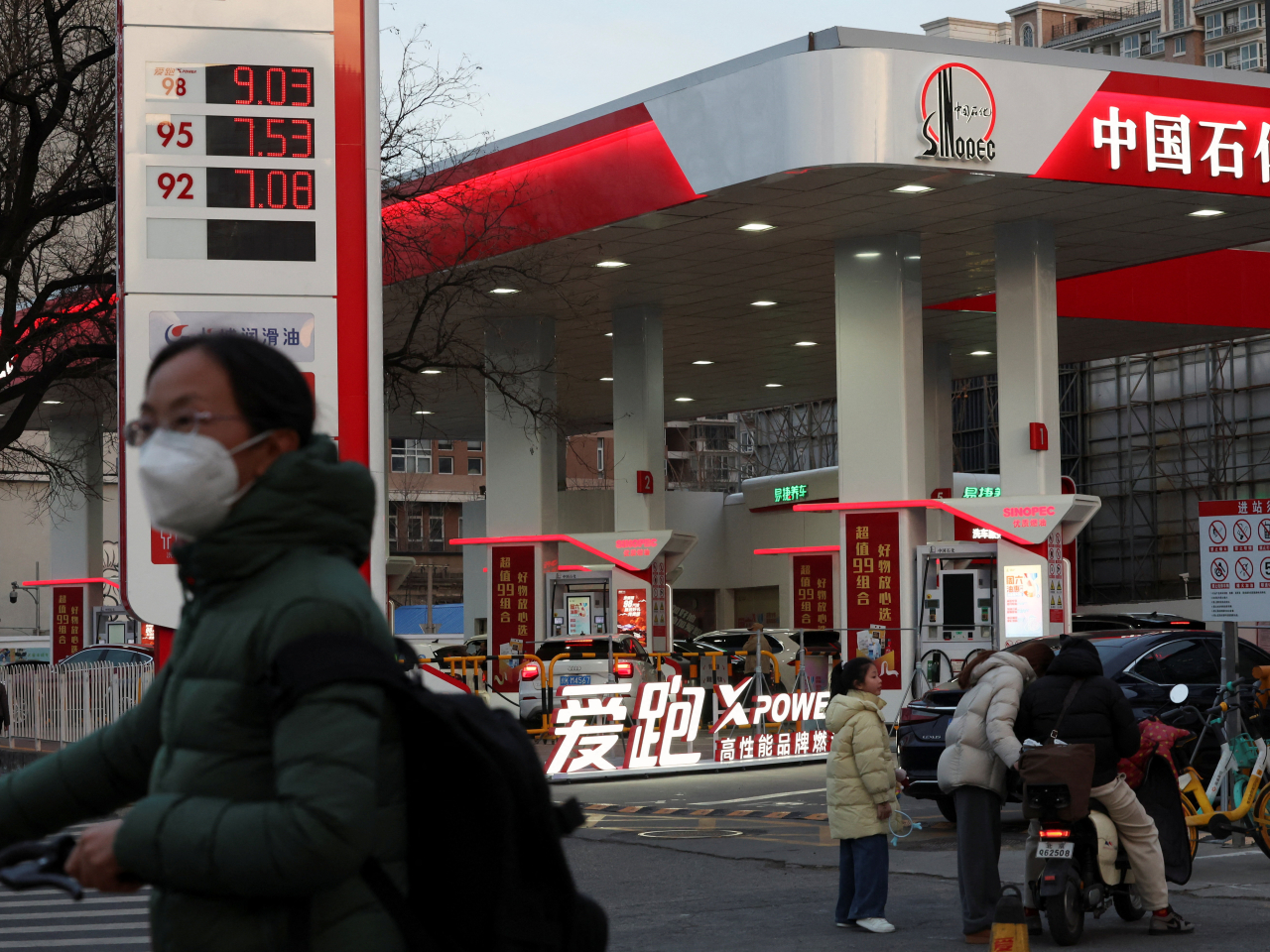 Retail prices for ⁠gasoline and diesel will go up by a maximum of ⁠1,160 yuan and 1,115 yuan per tonne, respectively, starting from Monday midnight. File photo: Reuters