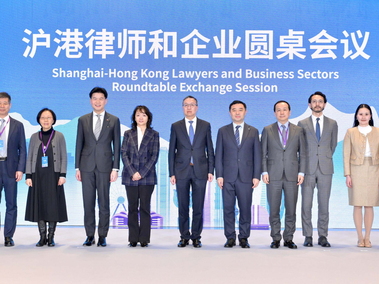 林定國出席滬港律師和企業圓桌會議及交流晚宴。（政府新聞處）