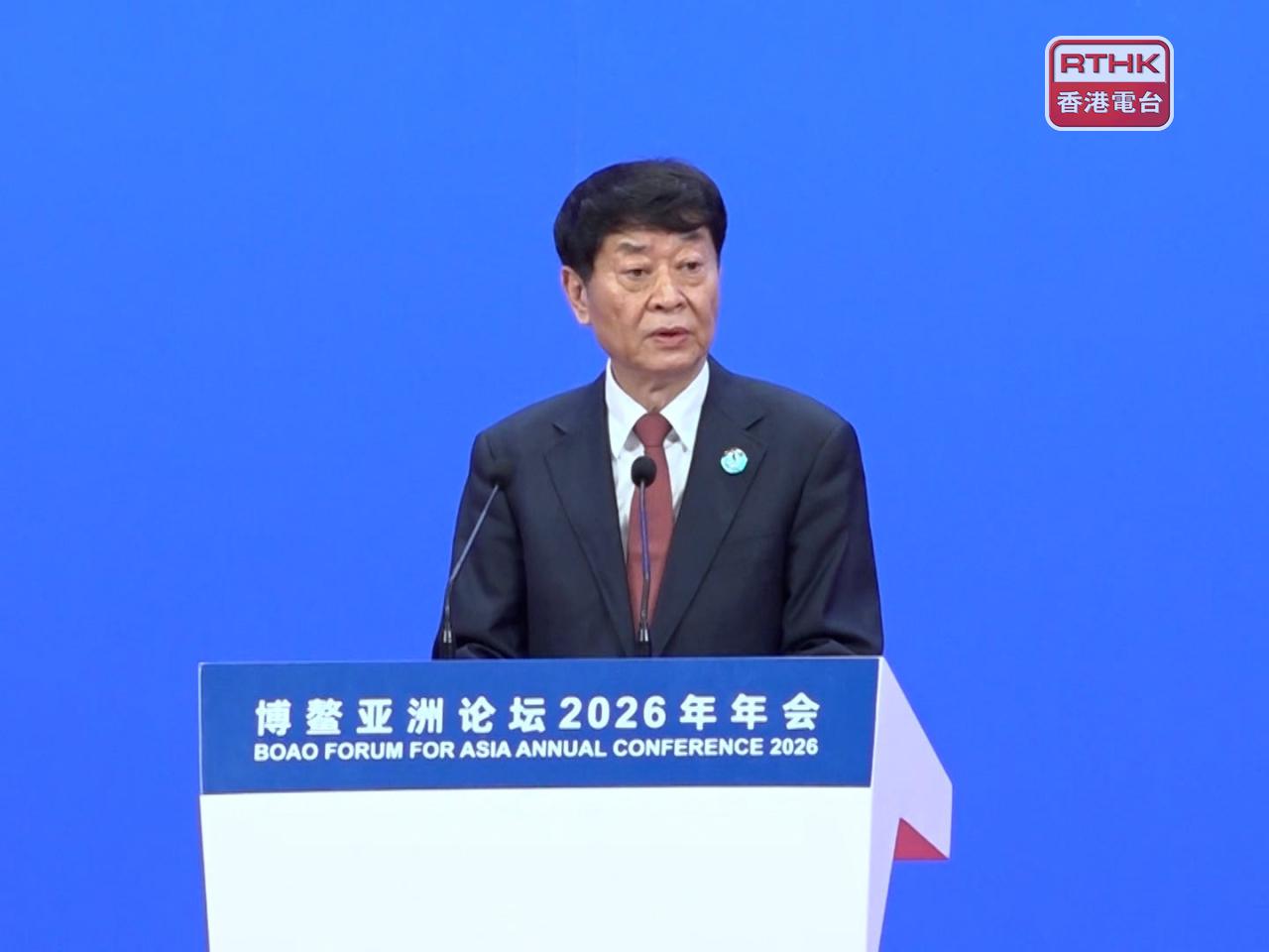 穆虹指，堅持開放包容，推動合作共贏，對穩定全球經濟，暢通國際循環的意義，比以往任何時候都更加重要。（劉澤浩攝）