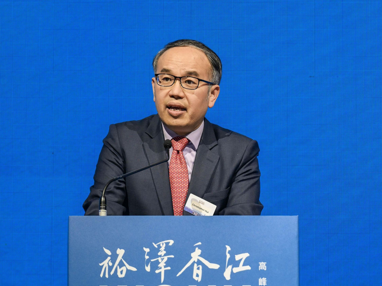 許正宇表示，安全、穩定、成熟，是吸引環球家辦選擇香港的基石。（政府新聞處圖片）