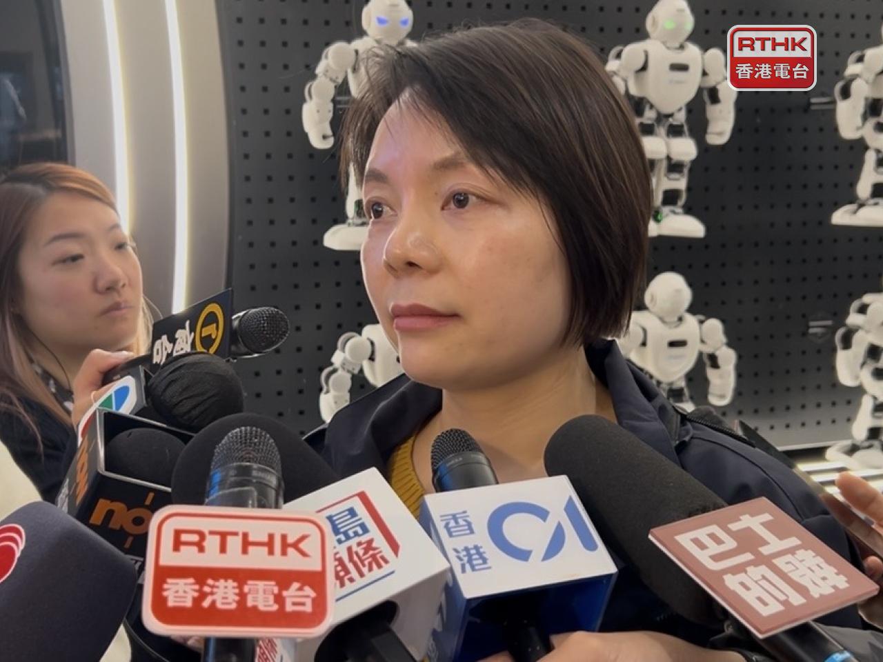 張迎月表示，香港有很多頂尖的前沿科技企業，亦是國際城市，是很好的平台協助內地企業「出海」，讓中國科研產品推向全球。(林漢山攝)