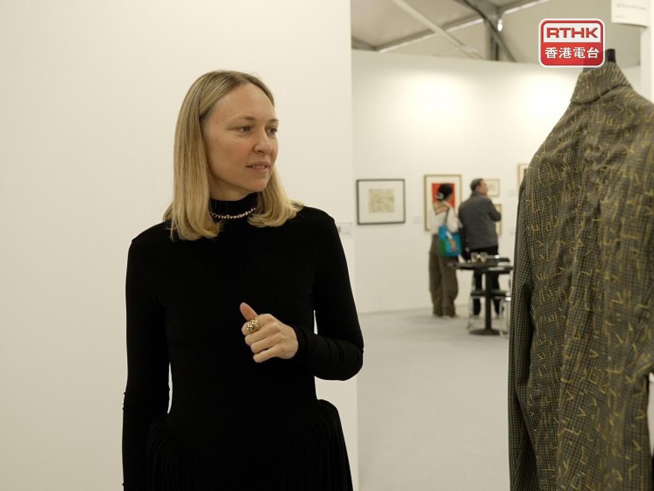 Founder Marina Baisel framed the gallery&rsquo;s participation as an act of artistic conviction, navigating logistical hurdles to present works that speak directly to the contemporary global climate. Photo: RTHK