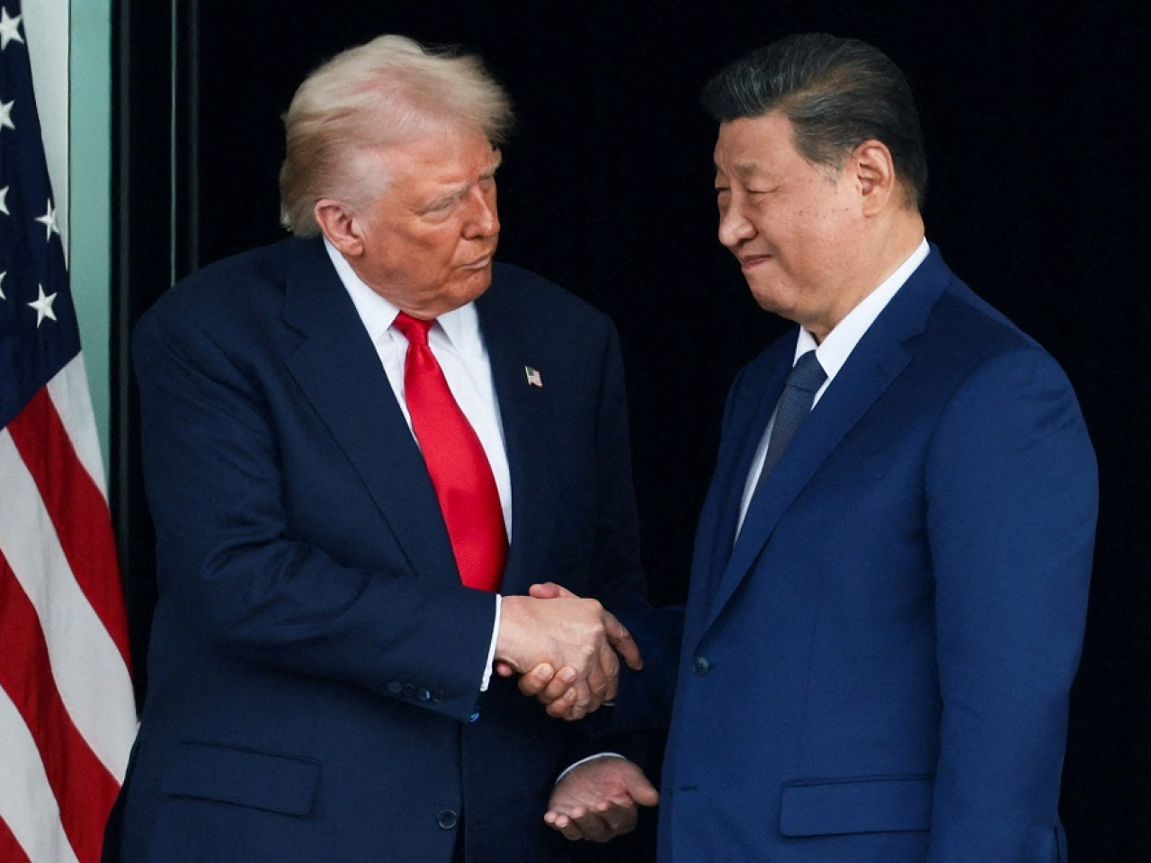 President Xi and President Trump last met in person on the sidelines of the Apec summit in October. File photo: Reuters